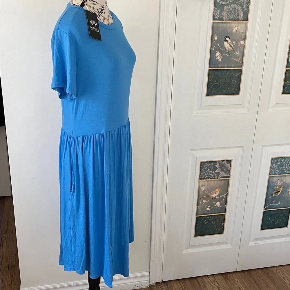 💗Blue Women's Dress - Picture 6 of 11
